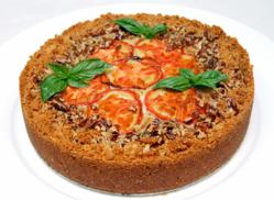 La Prima Catering's savory garlic pesto torte